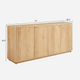 Aven Natural Curved Sideboard (72'')