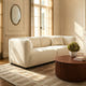 Celia White Chenille Modern Sofa (91'')
