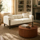 Cirrus White Velvet 3-Seater Sofa (84")