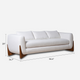 Maeve White Modern Sofa (87")