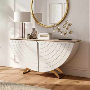 Marble Top Console Table (62'')