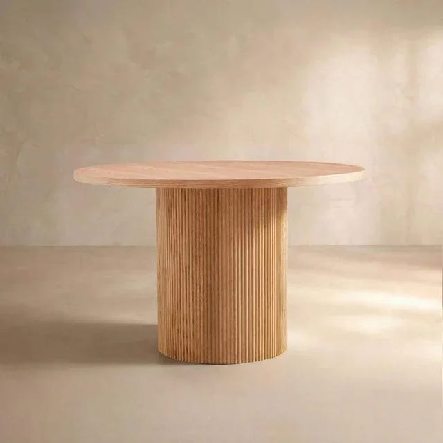 Esmond Fluted Round Dining Table (47")