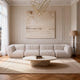 Eden White Chenille Modular Sectional Sofa (147")