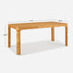 Caden Natural Burled Dining Table (71")